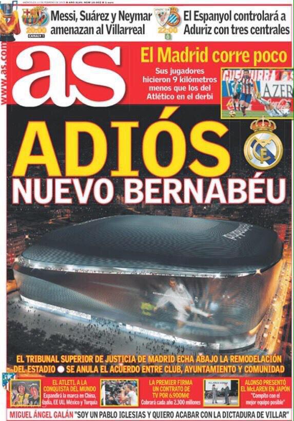PORTADA ADIOS NUEVO BERNABEU